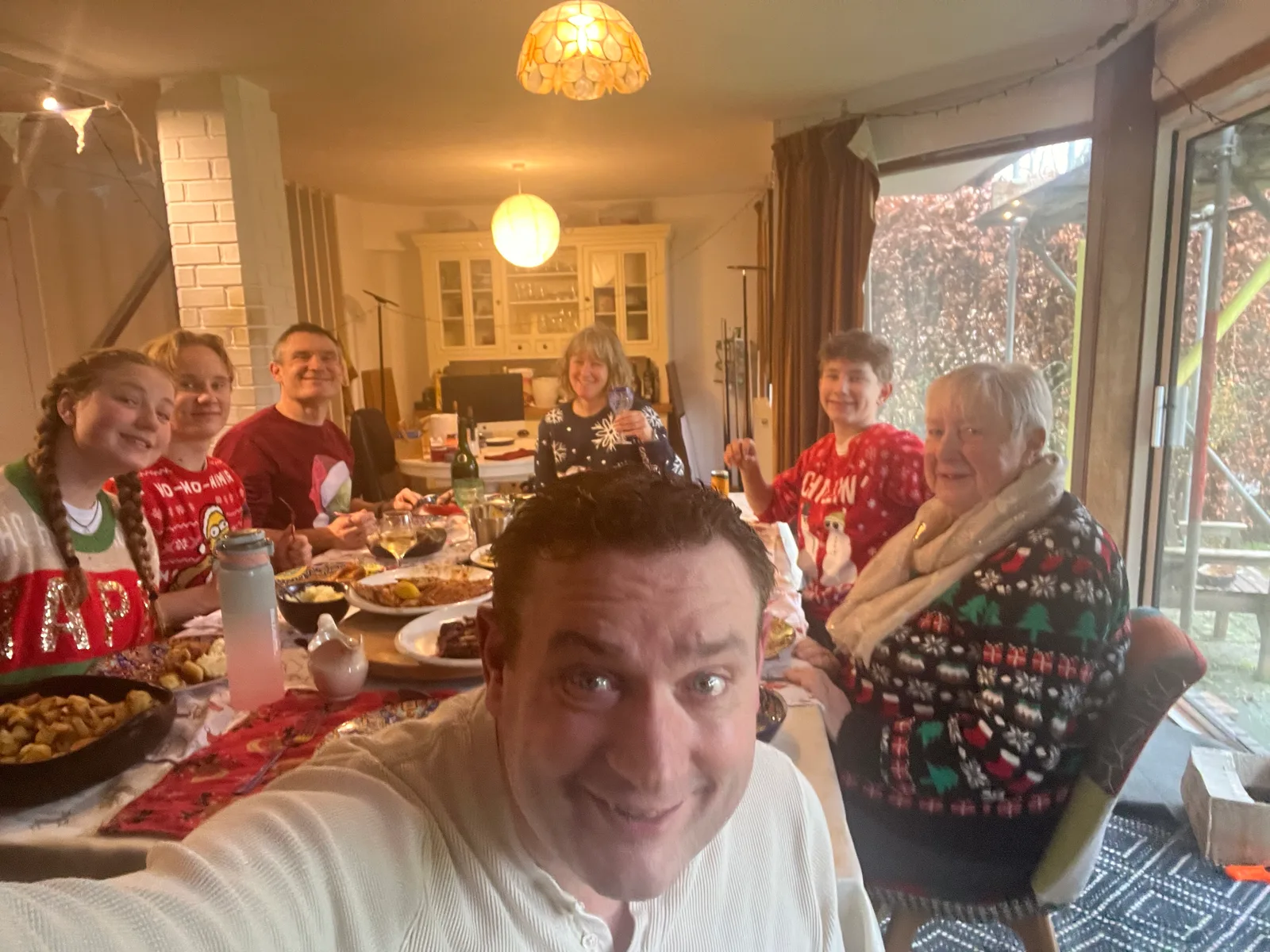 Another family Christmas dinner, the table loaded again.